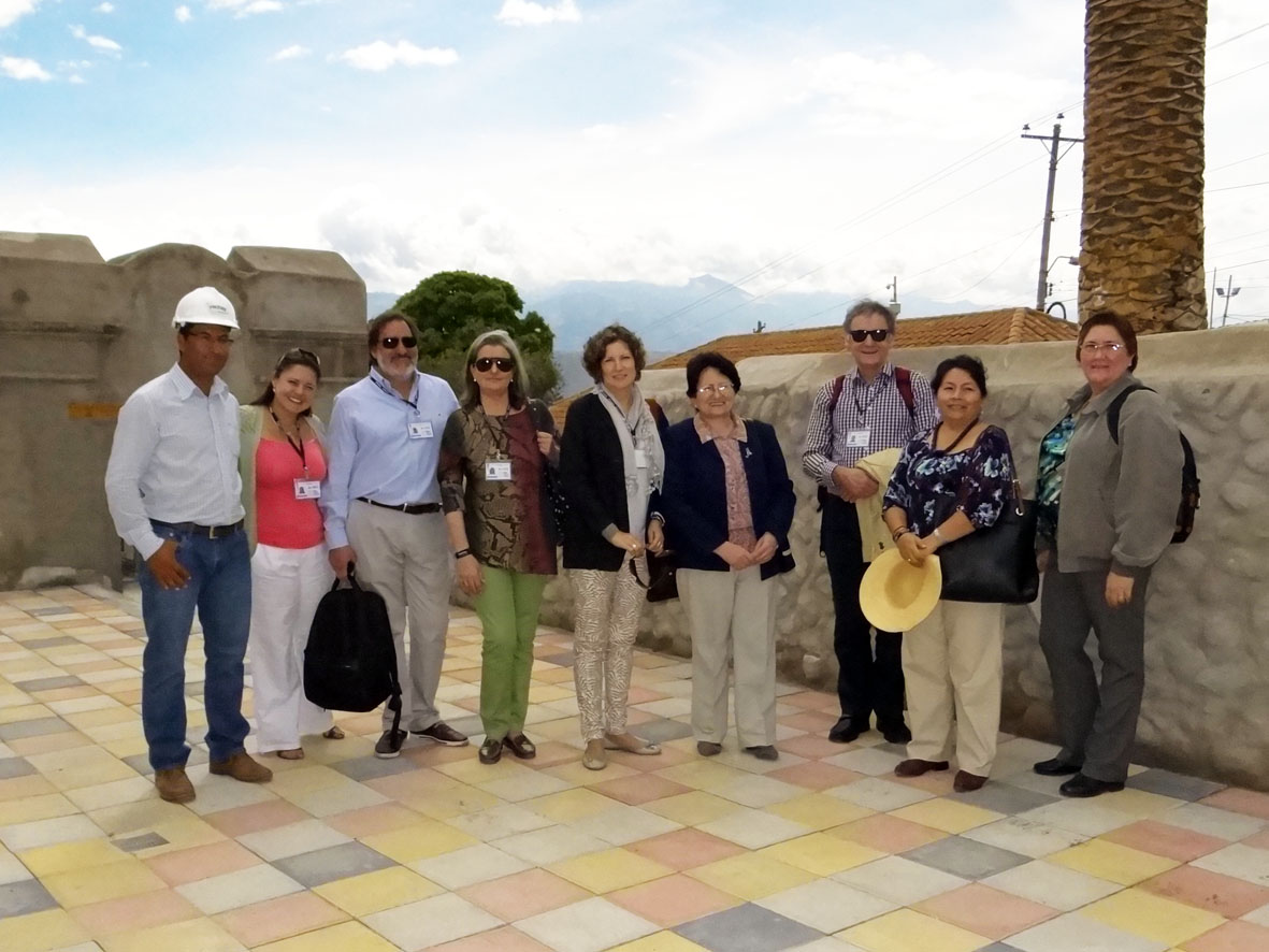 Participantes del proyecto Alfa III durante la visita a Yachay.